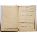 Military booklet, Rivne, 1923