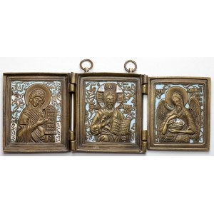 Russia, Icona viaggiante - Trittico (XIX/XX secolo)