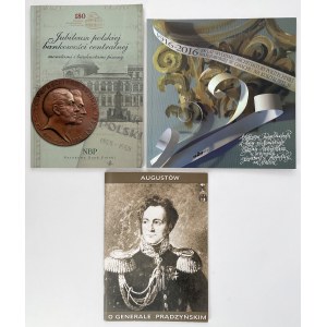 Commemorative numismatic and art brochures - set (3pcs)