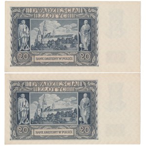 20 zl 1940 - N - set (2pcs)