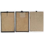 Framed patriotic photographs - Moscicki, Pilsudski and Rydz Smigly - set (3pcs)