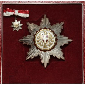 Austria, Srebrna Odznaka Honorowa, Za Zasługi dla Landu - Wiedeń - w SREBRZE + miniaturka