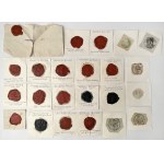 Kingdom of Poland, Seal prints - set (23pcs)