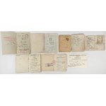 Second Republic, ID cards and other documents - set (7pcs)