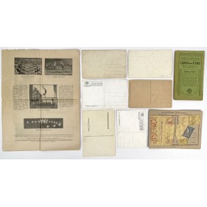 Falcon Gymnastic Society, Photographs, Documents, Postcards.... - set (9pcs)