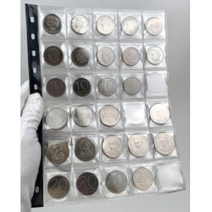 10 and 20 gold 1973-1987 - set (27pcs)