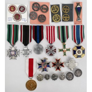 Communist and Third Republic, Commemorative and Departmental Decorations and Badges - set (28pcs)