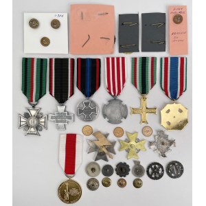 Communist and Third Republic, Commemorative and Departmental Decorations and Badges - set (28pcs)