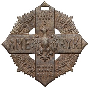 II RP, Krzyż Żołnierzy Polskich z Ameryki - z dyplomem