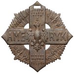 II RP, Cross of Polish Soldiers from America - with diploma