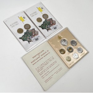 Vaticano, 1985 set vintage + 2x souvenir (3 pz.)
