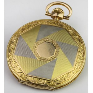 ZŁOTO, Zegarek kieszonkowy - Tavannes Watch Co