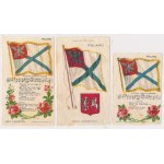 Polonia in the USA, Makatki / prints on fabric - Nebo Cigarettes - set (3pcs)