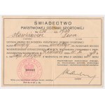 Legitimation for badge, National Sports Badge