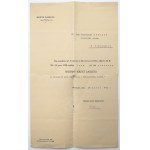 Documents after aviator Konstantin Sabillo - including the awarding of the Silver Cross of Merit (3pc)