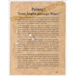 Germany, Propaganda leaflet stating England