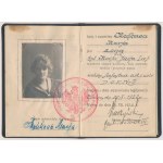 Carta d'identità personale rilasciata alla moglie del capitano Mońka Józef - Maria Mońkowa