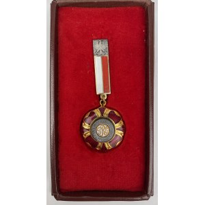 PRL, Badge, Meritorious for Polish Culture + ID card