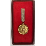 PRL, Badge, Meritorious for Polish Culture + ID card