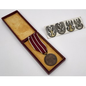 PSZnZ/III RP, Poland To Its Defender Medal and Eagles - set (5pcs)