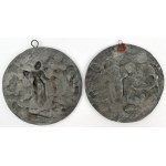 Poland / Russia, Posters with genre scenes - set (2pcs)