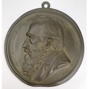 Medallion, Jozef Ignacy Kraszewski - excerpted by Witkowski / Pruszyński - Society for the Encouragement of Fine Arts in the Kingdom of Poland 1880