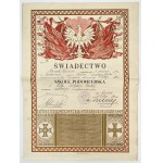 Diploma, Non-commissioned Officer School of the 6th Heavy Artillery Regiment - Lviv 1936