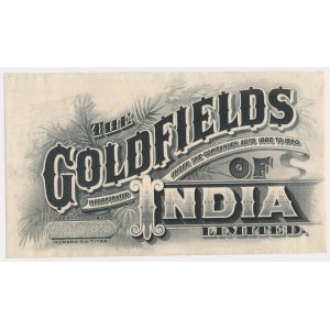 India, The Goldfields - Unfinished Proof