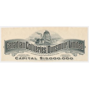 Canada, Canadian Collieries Dunsmuir - Unfinished Proof