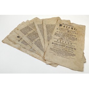 Patent Obwieszczający względem Rozporządzeń Justycyi Duchowney i Świeckiey, Poznań 1793