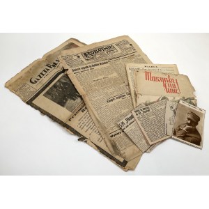 Zweite Republik, Periodika und Zeitungsausschnitte - Großer Satz
