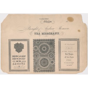 Bought of Andrew Thomson TEA MERCHANT Lord Douglas, Glasgow