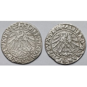 Prussia, Albrecht Hohenzollern, Königsberg pennies 1544 and 1546 - set (2pcs)