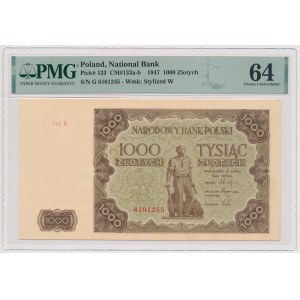 1000 zloty 1947 - small letter - G