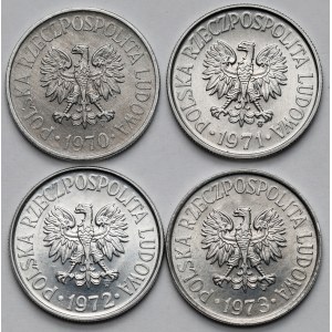 50 pennies 1970-1973 - set (4pcs)