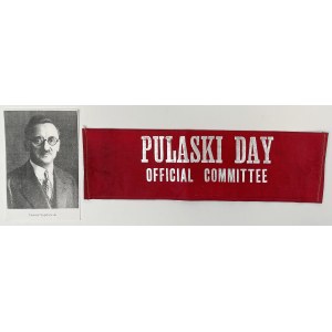 Polonia in den USA, Armband, Pulaski Day - Offizieller Ausschuss 1939 (?)