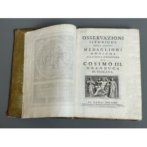 Osservazioni... Medaglioni Antichi..., Rzym 1698 r.