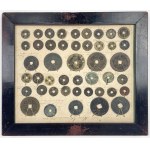 China, Min Dynasties kesh coins - framed display