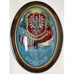 Patriotic signboard on the occasion of independence 1918