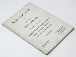 1947 rok - katalog aukcyjny - Kolekcja księcia Aleksandra Orłowskiego