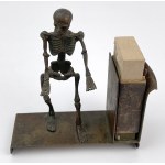 Match and cigarette (?) stand in the form of a skeleton (20th century).