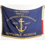 Polonia in the USA, Flag, Maritime League, Eugeniusz Kwiatkowski Branch #1 1931-1947, Hamtramck. Michigan