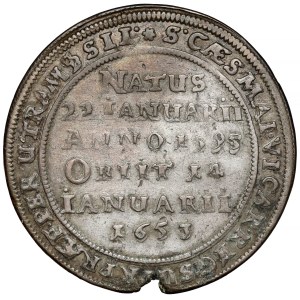 Śląsk, Jerzy Rudolf Legnicki, 1/8 talara 1653, Brzeg - pośmiertne