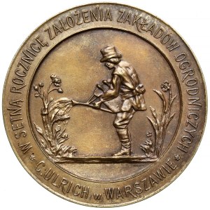 Medal Zakłady Ogrodnicze Urlichów w Warszawie 1905