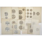 Wacław KOWALIK - ARCHIWUM PROJEKTANTA - szkice monet i medali - WYBITNY ZESTAW