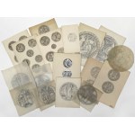 Wacław KOWALIK - ARCHIWUM PROJEKTANTA - szkice monet i medali - WYBITNY ZESTAW