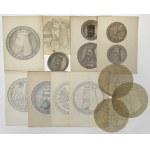 Wacław KOWALIK - ARCHIWUM PROJEKTANTA - szkice monet i medali - WYBITNY ZESTAW