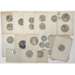 Wacław KOWALIK - ARCHIWUM PROJEKTANTA - szkice monet i medali - WYBITNY ZESTAW