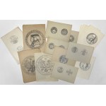 Wacław KOWALIK - ARCHIWUM PROJEKTANTA - szkice monet i medali - WYBITNY ZESTAW
