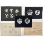 Wacław KOWALIK - ARCHIWUM PROJEKTANTA - szkice monet i medali - WYBITNY ZESTAW